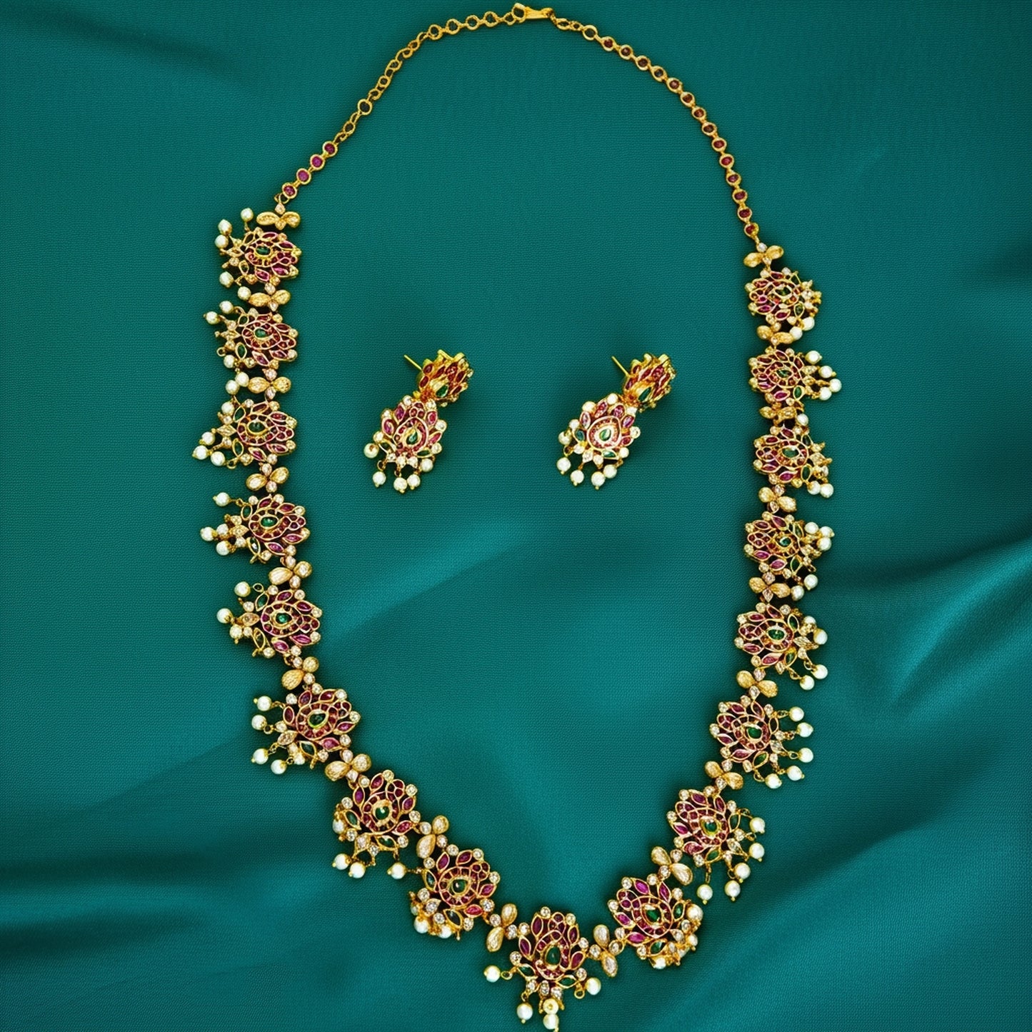 Long Chain Jadau Set