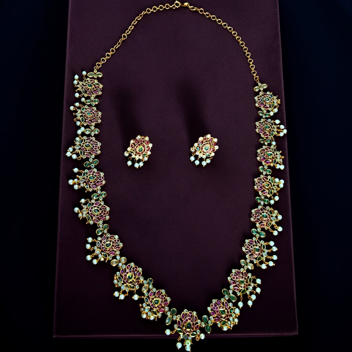Long Chain Jadau Set